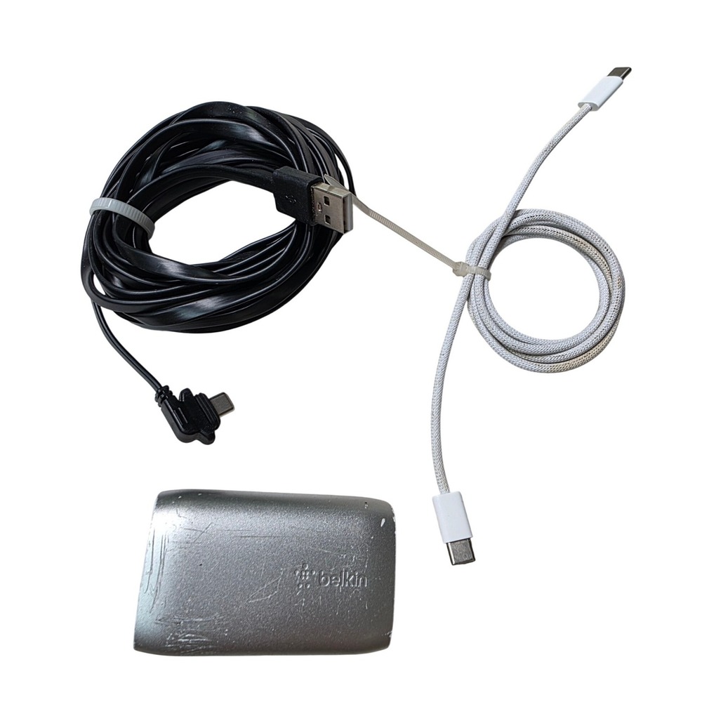Belkin 37W USB PD Wall Charger PPS WCY006dq‎ Silver Dual Port with 2 USB-C W4